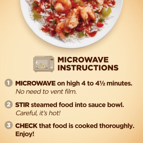 Healthy Choice® Cafe Steamers® Cajun-Style Chicken & Shrimp Frozen Meal Perspective: bottom