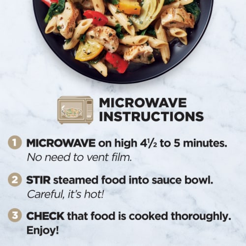 Healthy Choice Simply Steamers Grilled Basil Chicken Frozen Meal Perspective: bottom