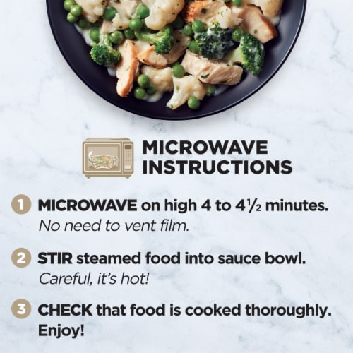 Healthy Choice Simply Steamers Grilled Chicken Pesto & Vegetables Frozen Meal Perspective: bottom