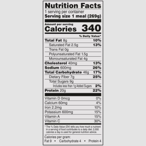 Healthy Choice Power Bowls Cuban-Inspired Pork Frozen Meal Perspective: bottom