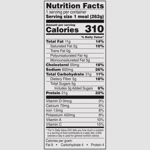 Healthy Choice Power Bowls Shiitake Chicken Frozen Meal Perspective: bottom