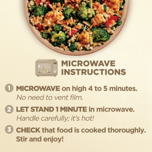 Healthy Choice Chicken Marinara with Riced Cauliflower Power Bowl Frozen Meal Perspective: bottom