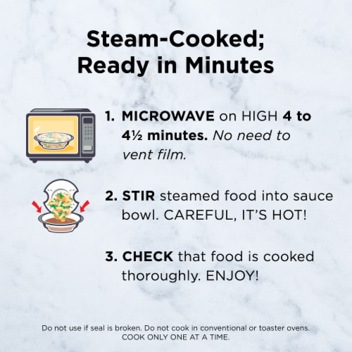 Healthy Choice Simply Steamers Sesame Chicken Frozen Meal Perspective: bottom