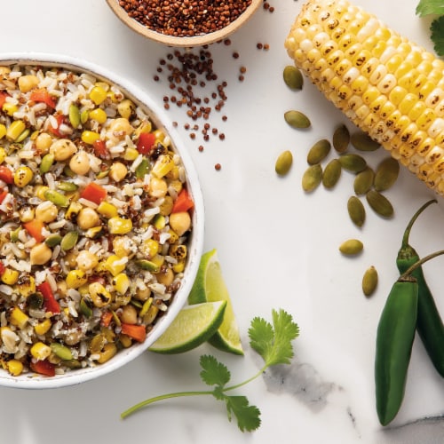 Purple Carrot Sweet Corn Elote Bowl Frozen Meal Perspective: bottom