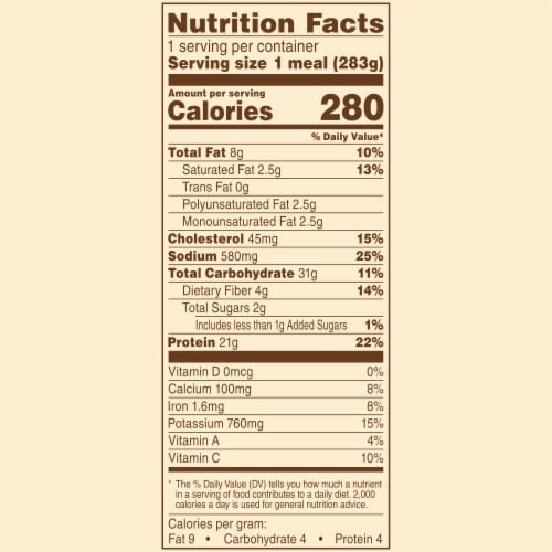 Healthy Choice Café Steamers Chicken Fettuccini Alfredo Frozen Meal Perspective: bottom