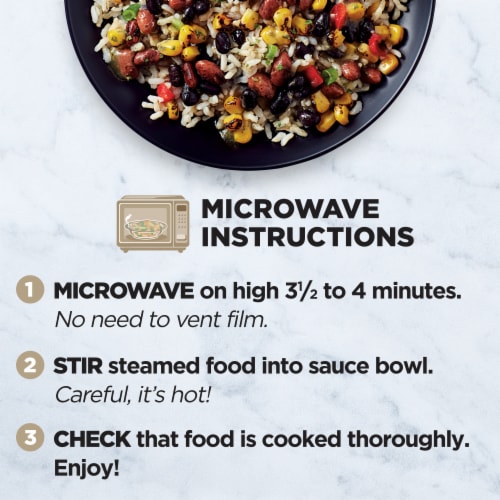Healthy Choice Simply Steamers Unwrapped Burrito Bowl Frozen Meal Perspective: bottom