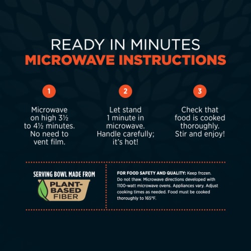 Healthy Choice® Power Bowls Shrimp Fajita Frozen Meal Perspective: bottom