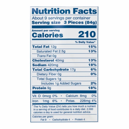 Perdue Frozen Fully Cooked Breaded Chicken Breast Mega Nuggets Perspective: bottom