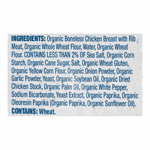 Perdue® Simply Smart® Organics Frozen Fully Cooked Breaded Whole Grain Chicken Breast Nuggets Perspective: bottom