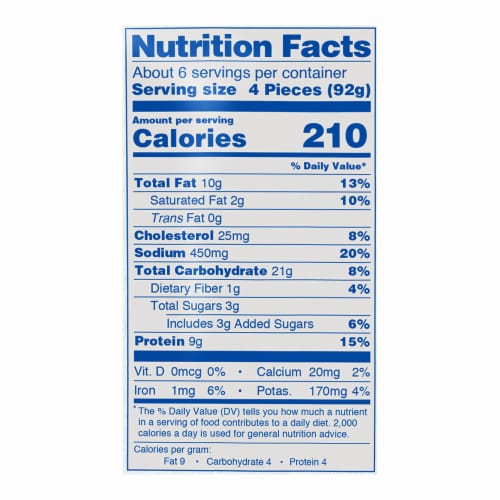 PERDUE® Chicken Plus™ Panko Breaded Frozen Chicken Breast & Vegetable Dino Nuggets Perspective: bottom