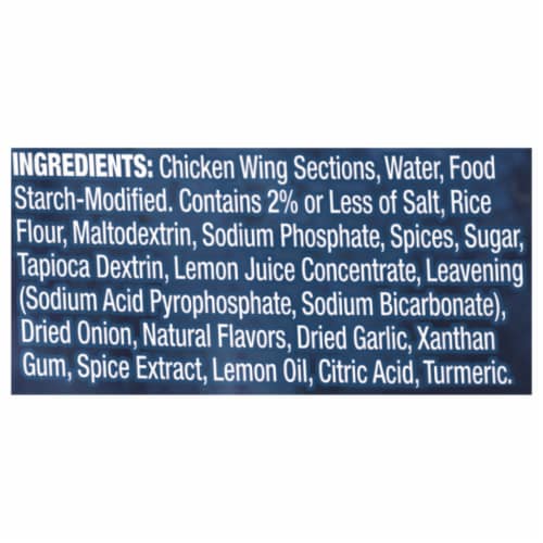 Perdue® Air Fryer Ready™ Frozen Fully Cooked Lemon-Pepper Chicken Wings Perspective: bottom