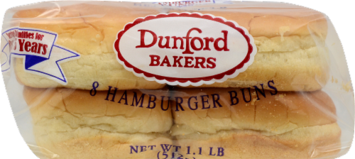 Dunford Bakers White Hamburger Buns Perspective: bottom
