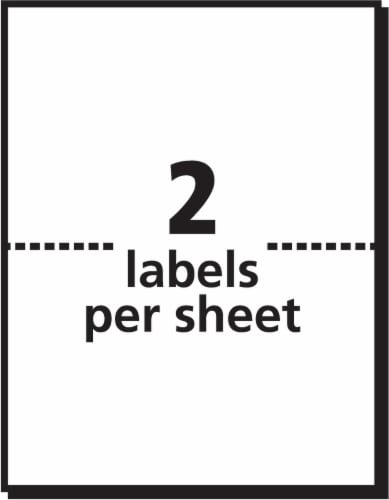 Avery® TrueBlock™ Permanent Shipping Labels Perspective: bottom