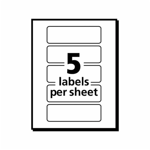 Avery Print or Write Multi-Use Labels Perspective: bottom