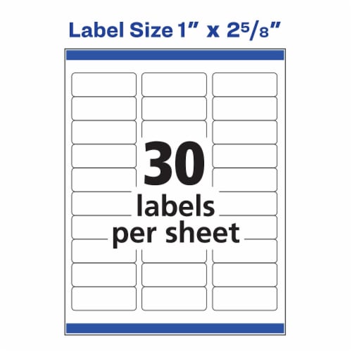 Avery™ Easy Peel White Address Labels - White Perspective: bottom