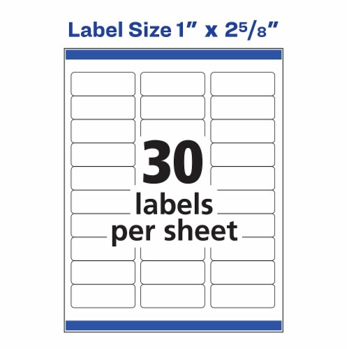 Avery™ Easy Peel White Address Labels - White Perspective: bottom