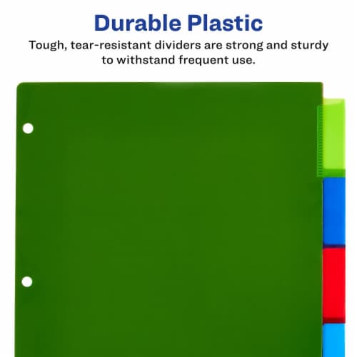 Avery® Big Tab Plastic Pocket Intsert Divider Perspective: bottom