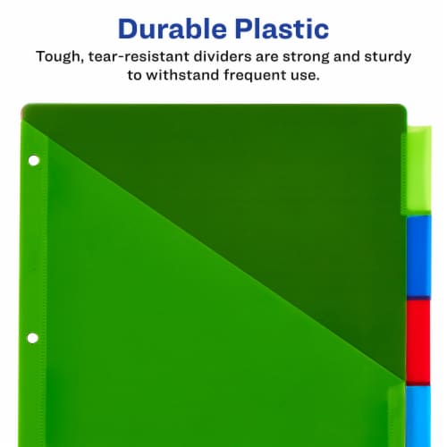 Avery® Big Tab™ Insertable Pocket Notebook Dividers Perspective: bottom