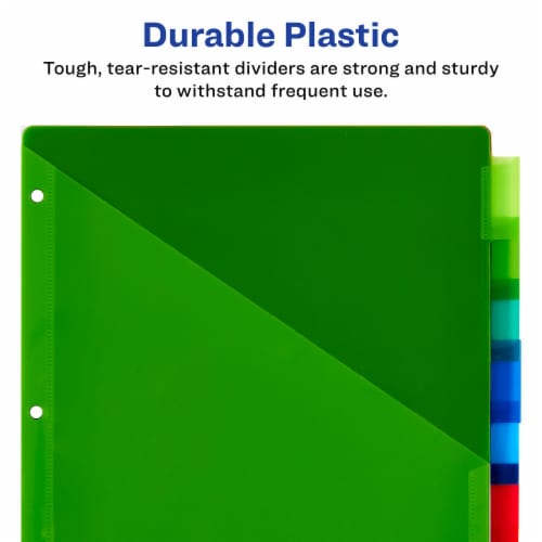 Avery® Big Tab Insertable Pocket Plastic Dividers Perspective: bottom