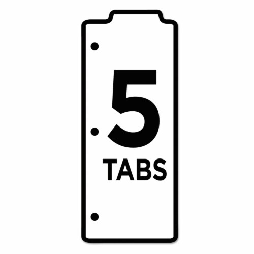 Avery Tabbed Snap-In Bookmark Plastic Dividers - Assorted Perspective: bottom