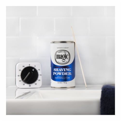Softsheen-Carson Magic Shave Razorless Shaving Powder Regular Strength Perspective: bottom