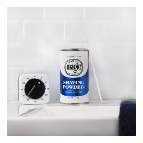 Softsheen-Carson Magic Shave Razorless Shaving Powder Regular Strength Perspective: bottom