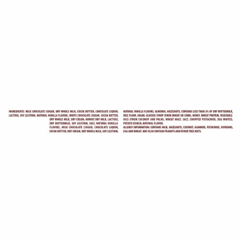Merci Finest Assorted Almond Chocolate Candy Gift Box Perspective: bottom