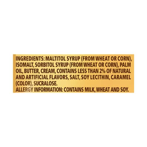 Werther's Original Sugar Free Vanilla Chewy Caramel Candies Perspective: bottom