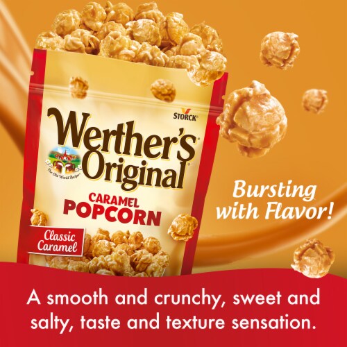 Werther's Original Caramel Popcorn Resealable Pouch Perspective: bottom