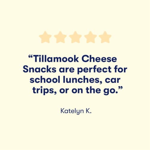 Tillamook Sharp White Cheddar Cheese Snack Portions Perspective: bottom
