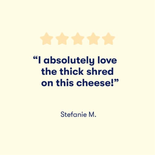 Tillamook Farmstyle Thick Cut Mozzarella Shredded Cheese Perspective: bottom