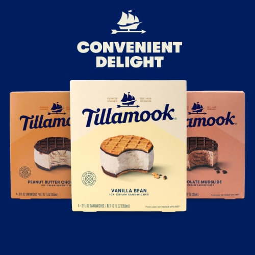 Tillamook Chocolate Mudslide Ice Cream Sandwiches Perspective: bottom