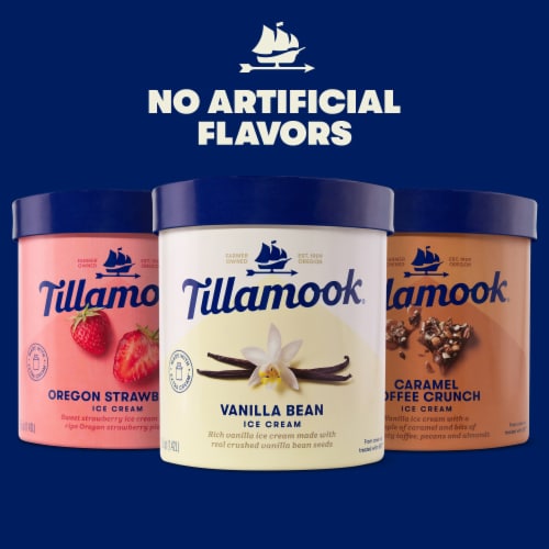 Tillamook Caramel Toffee Crunch Ice Cream Perspective: bottom