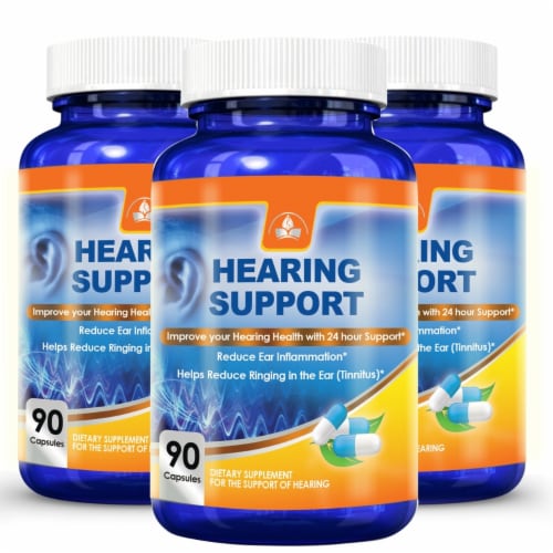 Totally Products Advanced Hearing Support 90 Capsules Tinnitus Relief Formula 90 Capsules Perspective: bottom