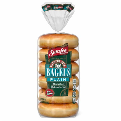 Sara Lee Toaster Size Plain Bagels Perspective: bottom