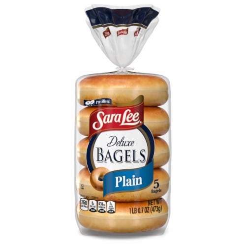 Sara Lee Deluxe Plain Bagels Perspective: bottom