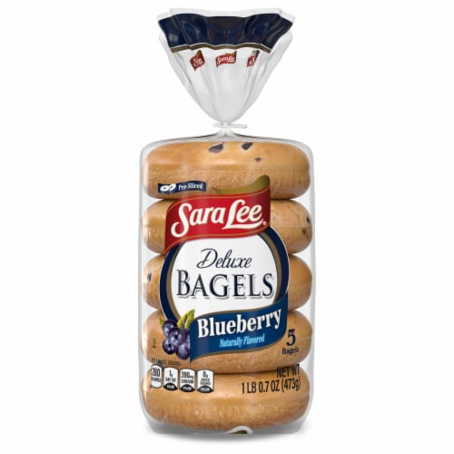 Sara Lee Deluxe Blueberry Bagels Perspective: bottom