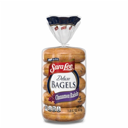 Sara Lee Pre-Sliced Cinnamon Raisin Bagels Perspective: bottom