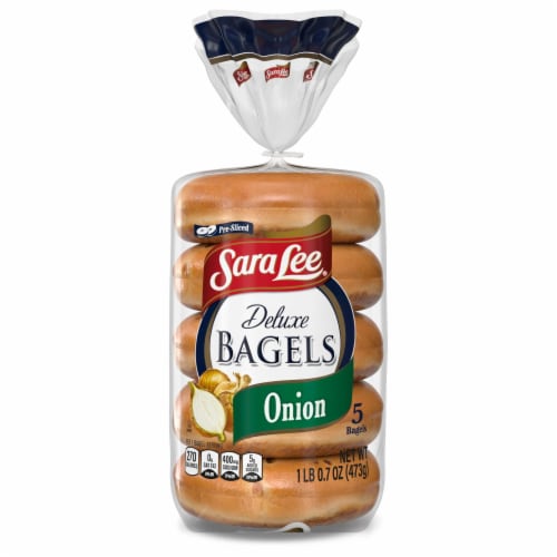 Sara Lee Onion Deluxe Bagels Perspective: bottom