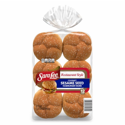 Sara Lee Sesame Hamburger Buns Perspective: bottom