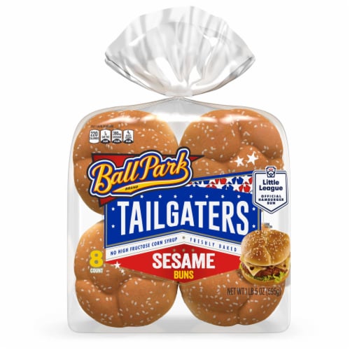 Ball Park Tailgaters Sesame Buns Perspective: bottom