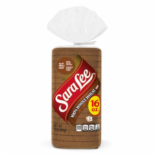 Sara Lee 100% Whole Wheat Sandwich Bread, 16 oz - Pay Less Super Markets