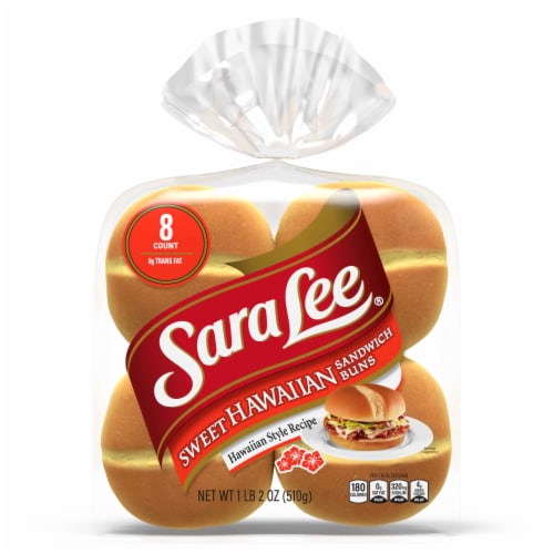 Sara Lee Sweet Hawaiian Sandwich Buns Perspective: bottom