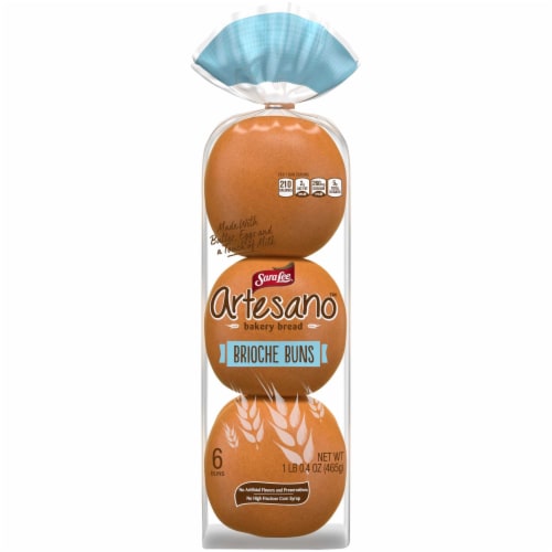 Sara Lee Artesano Bakery Brioche Buns Perspective: bottom