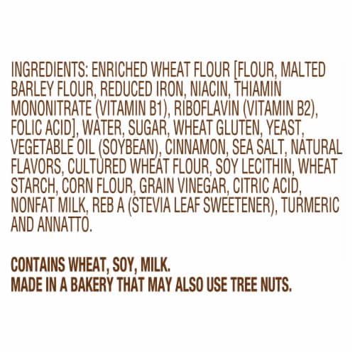 Sara Lee® Artesano™ Sweet Cinnamon Bread Perspective: bottom