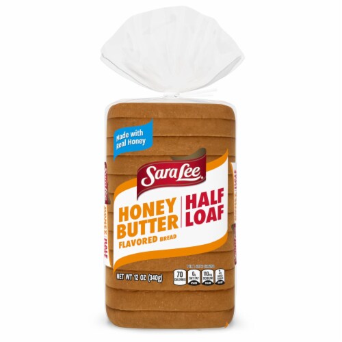 Sara Lee Half Loaf Honey Butter Bread Perspective: bottom