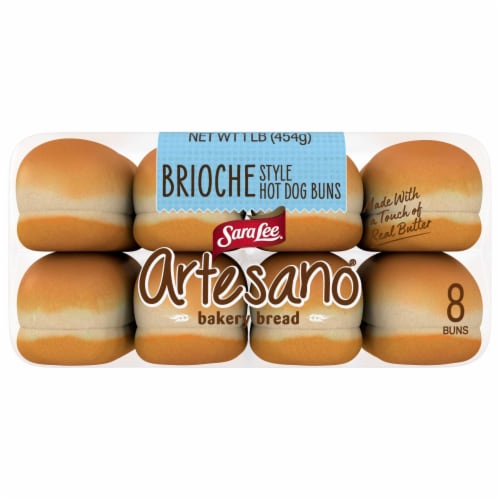 Sara Lee Artesano Brioche Hot Dog Buns Perspective: bottom