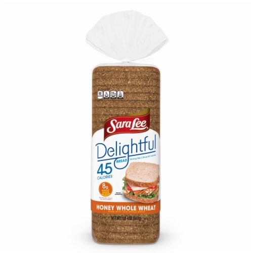 Sara Lee Delightful Honey Whole Wheat Bread Perspective: bottom