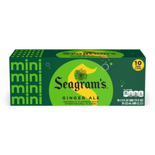 Seagram's® Ginger Ale Soda Mini Cans Perspective: bottom