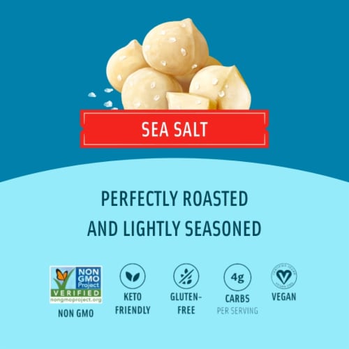 Mauna Loa Sea Salt Macadamia Nuts - 4oz Bag Perspective: bottom